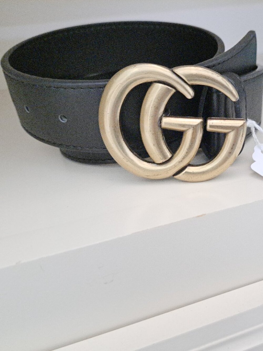 Gucci Double G Marmont Leather Belt 95
